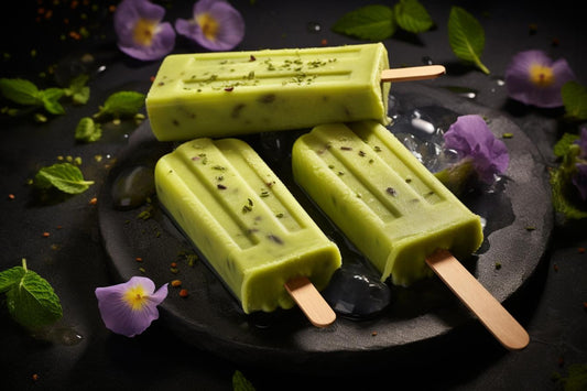Vegan Matcha Coconut Milk Popsicles